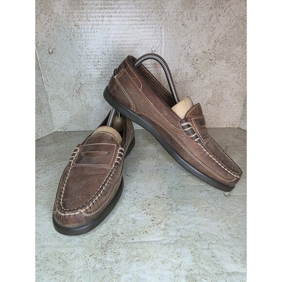 Bass Ashton Vintage Business Career Loafers Men Sz 7.5M Casual Mules Shoes